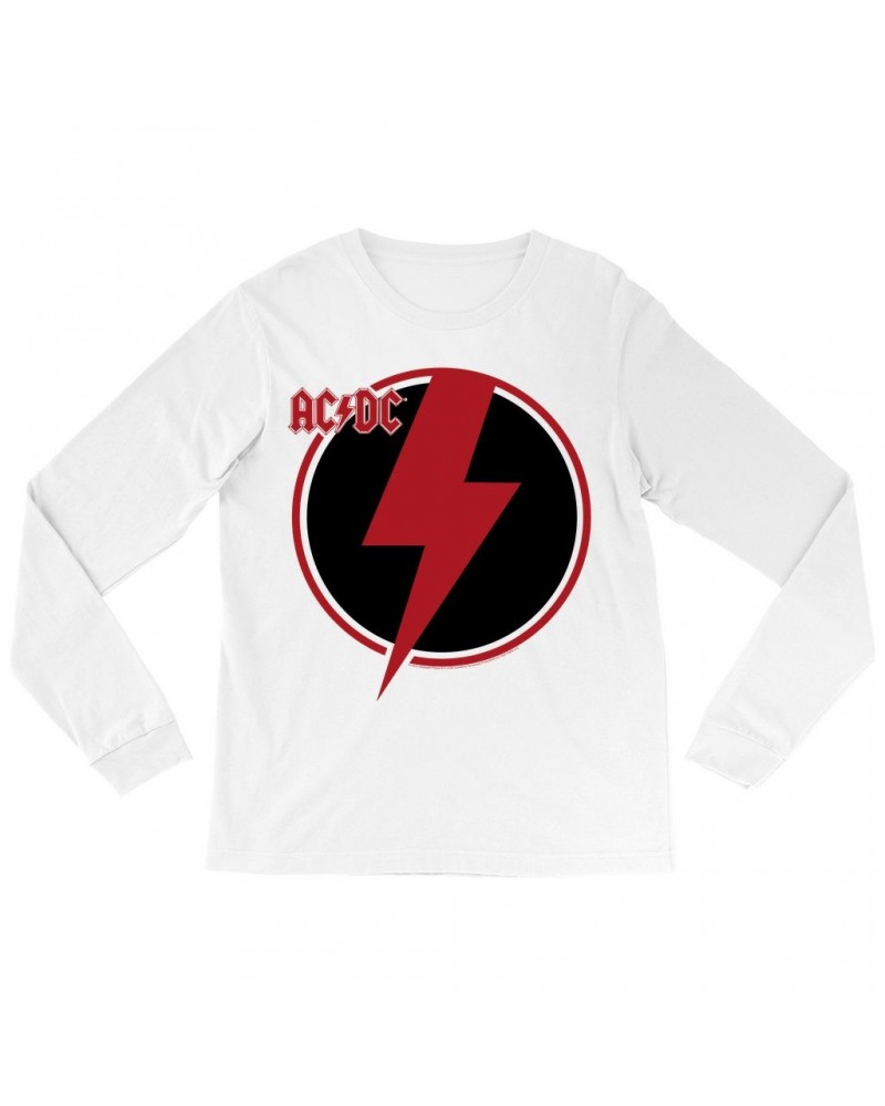 AC/DC Long Sleeve Shirt | Black Red Bolt Shirt $11.08 Shirts