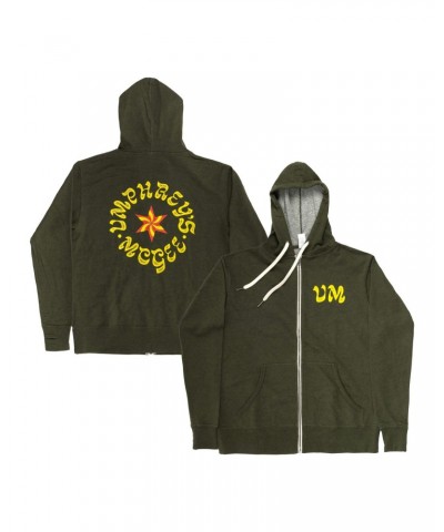 Umphrey's McGee Olive Star Hoodie $25.35 Sweatshirts