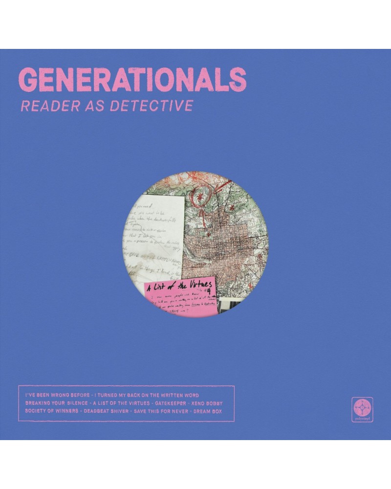 Generationals Reader As Detective Vinyl Record $9.24 Vinyl