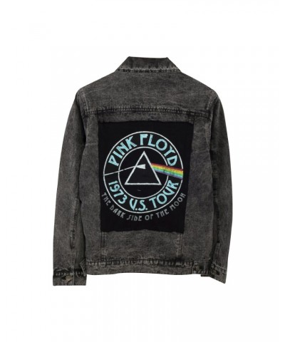 Pink Floyd Grey Patch Back Dark Side Denim Jacket $8.40 Outerwear