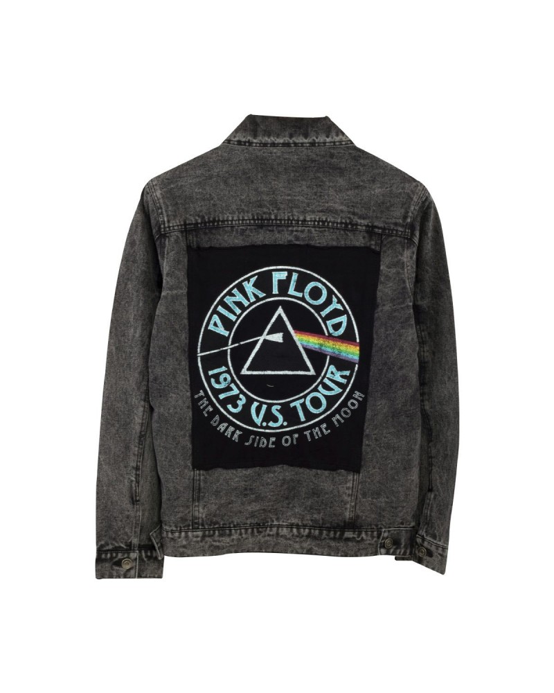 Pink Floyd Grey Patch Back Dark Side Denim Jacket $8.40 Outerwear