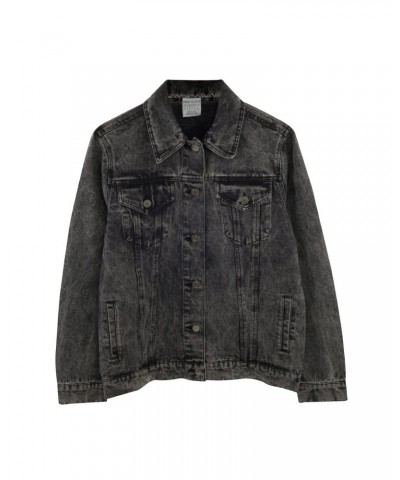 Pink Floyd Grey Patch Back Dark Side Denim Jacket $8.40 Outerwear