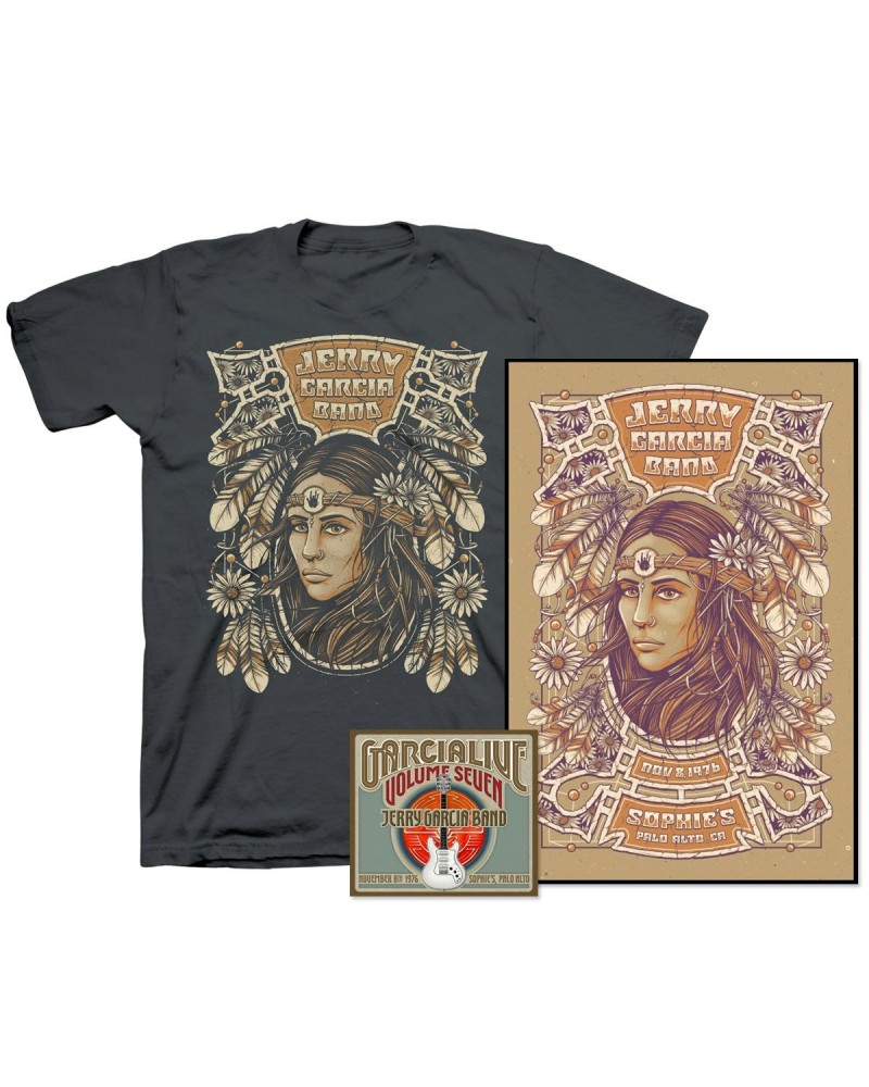 Jerry Garcia Band - GarciaLive Volume 7: CD Poster & Organic T-Shirt Bundle $24.00 CD