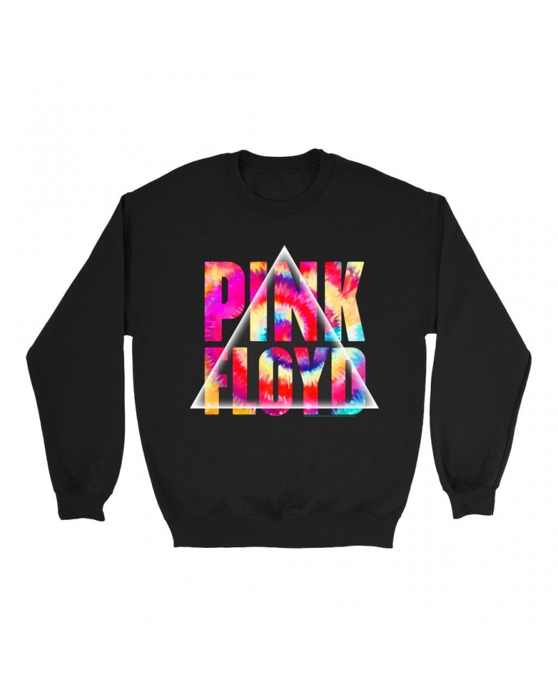 Pink Floyd Sweatshirt | Tie Dye Prism Logo Sweatshirt $12.93 Sweatshirts