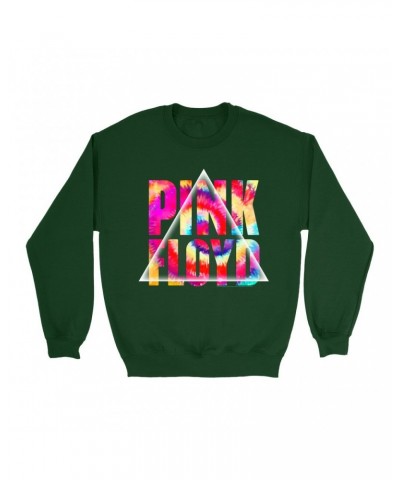 Pink Floyd Sweatshirt | Tie Dye Prism Logo Sweatshirt $12.93 Sweatshirts