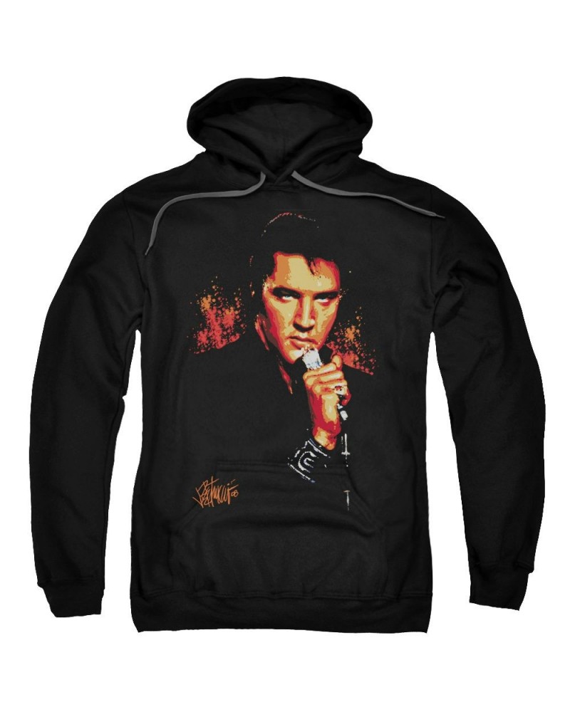 Elvis Presley Hoodie | TROUBLE Pull-Over Sweatshirt $13.76 Sweatshirts