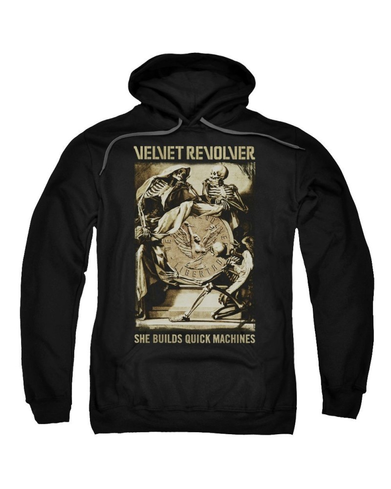 Velvet Revolver Hoodie | QUICK MACHINES Pull-Over Sweatshirt $15.05 Sweatshirts