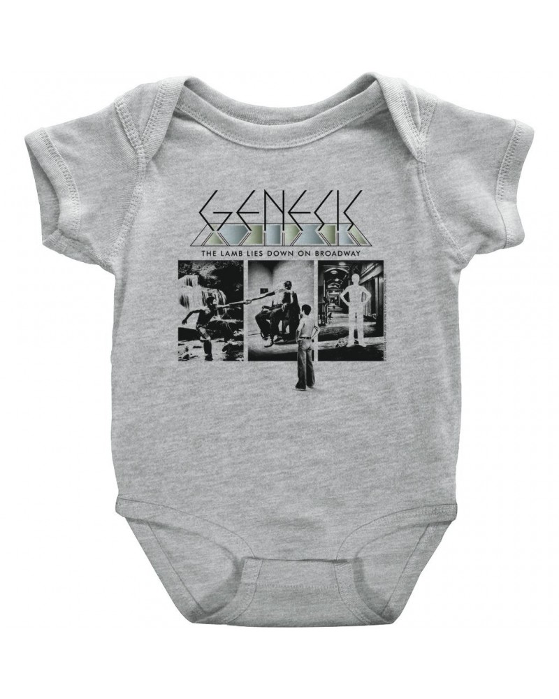 Genesis Baby Short Sleeve Bodysuit | The Lamb Lies Down On Broadway Poster Bodysuit $9.58 Kids