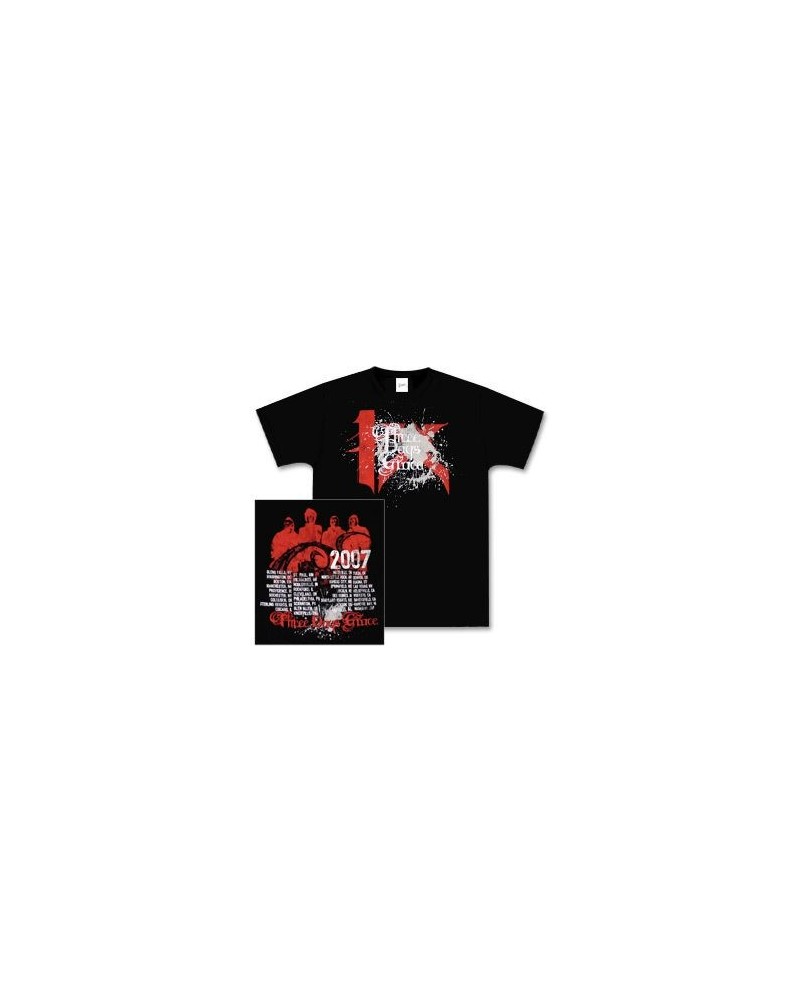 Three Days Grace 4X Black Splatter T-Shirt $10.00 Shirts