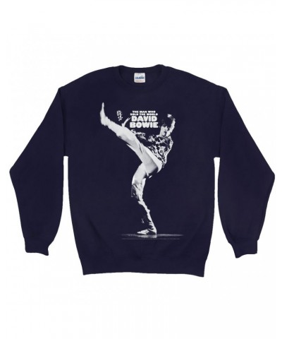 David Bowie Sweatshirt | The Man Who Sold The World White Design Sweatshirt $14.33 Sweatshirts