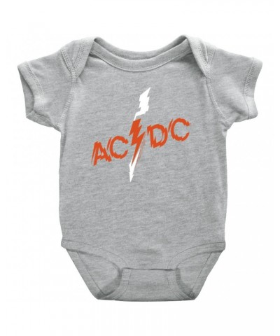 AC/DC Baby Short Sleeve Bodysuit | Vintage Retro Powerage Logo Bodysuit $6.18 Kids