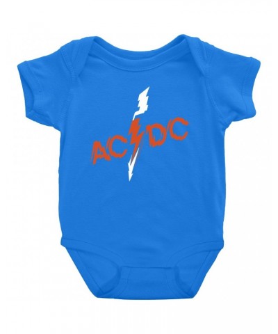 AC/DC Baby Short Sleeve Bodysuit | Vintage Retro Powerage Logo Bodysuit $6.18 Kids