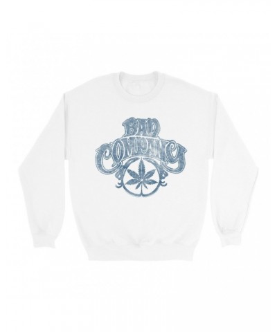 Bad Company Sweatshirt | Early Smoke Logo Distressed Sweatshirt $13.63 Sweatshirts