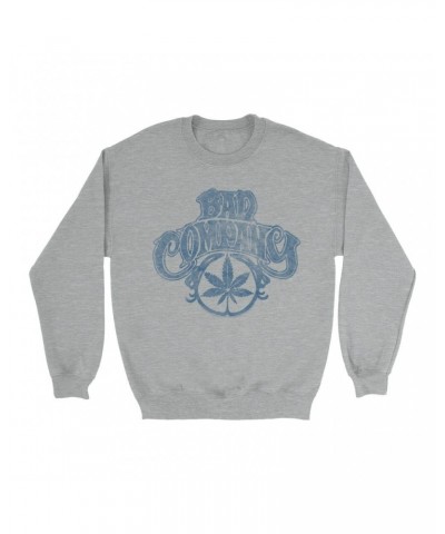 Bad Company Sweatshirt | Early Smoke Logo Distressed Sweatshirt $13.63 Sweatshirts