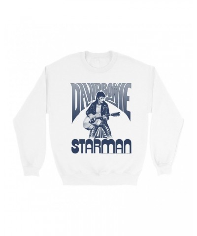 David Bowie Sweatshirt | Starman Live Sweatshirt $17.13 Sweatshirts