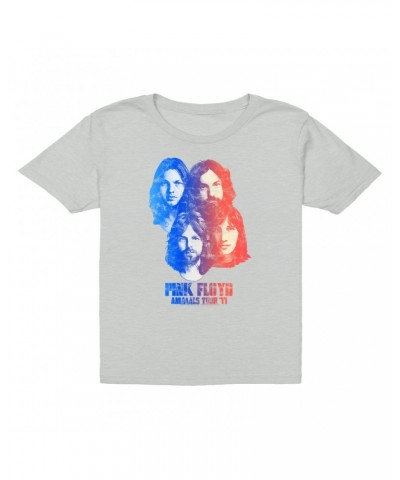 Pink Floyd Kids T-Shirt | Group Ombre Animals '77 Tour Image Distressed Kids T-Shirt $10.73 Kids