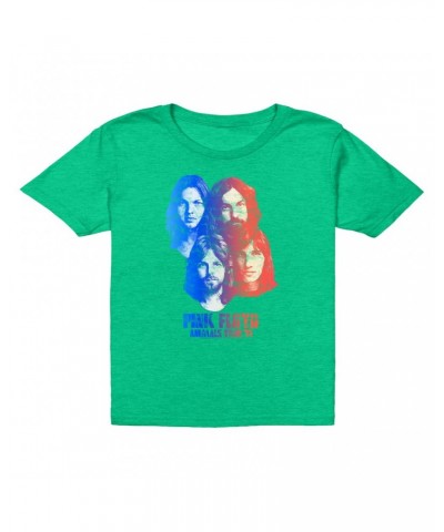 Pink Floyd Kids T-Shirt | Group Ombre Animals '77 Tour Image Distressed Kids T-Shirt $10.73 Kids