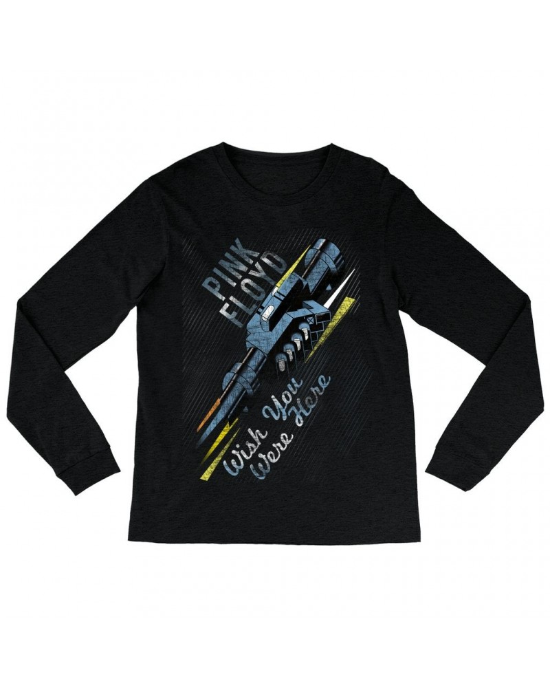 Pink Floyd Long Sleeve Shirt | Wish You Were Here Handshake Art Shirt $12.28 Shirts