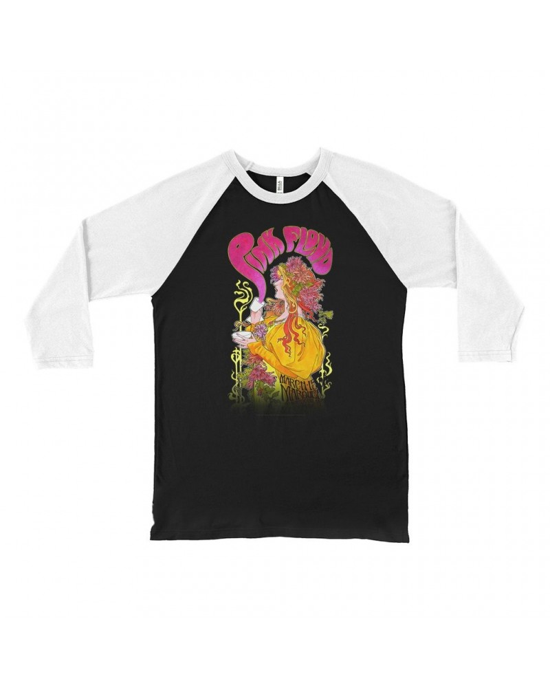 Pink Floyd 3/4 Sleeve Baseball Tee | Marquee London 1966 Promotion Image Shirt $13.18 Shirts