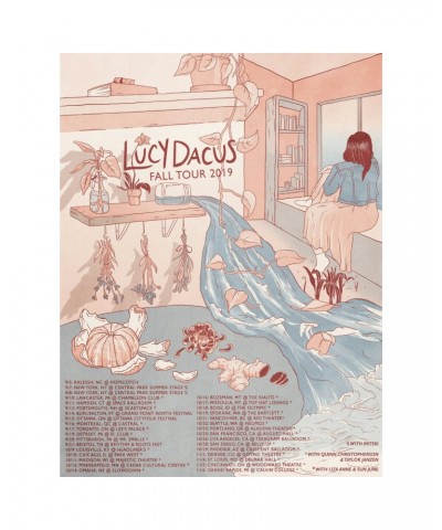 Lucy Dacus Oct/Nov Tour Poster $6.20 Decor