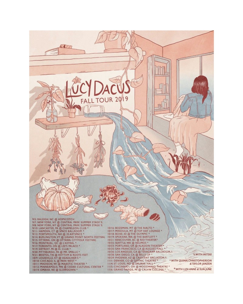 Lucy Dacus Oct/Nov Tour Poster $6.20 Decor