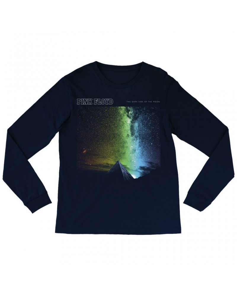 Pink Floyd Long Sleeve Shirt | Pyramid Color Burst Design Shirt $11.68 Shirts