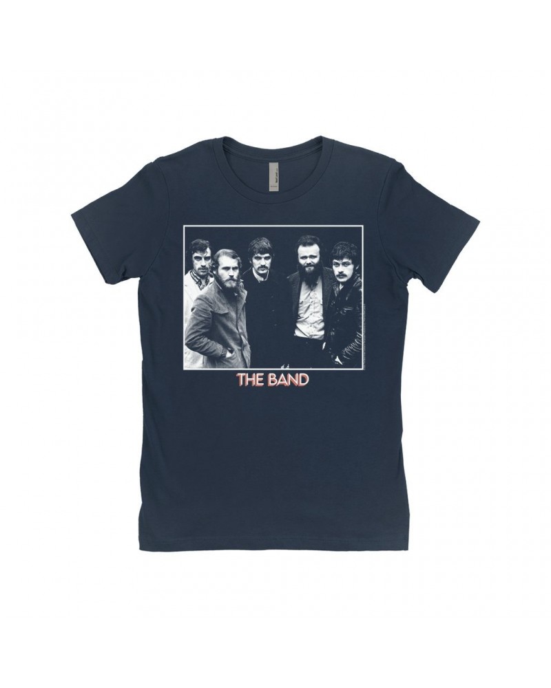 The Band Ladies' Boyfriend T-Shirt | Framed Group Photo And Logo Shirt $10.48 Shirts