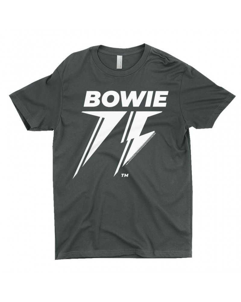 David Bowie T-Shirt | White 75th Logo Shirt $8.73 Shirts