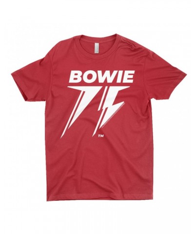 David Bowie T-Shirt | White 75th Logo Shirt $8.73 Shirts