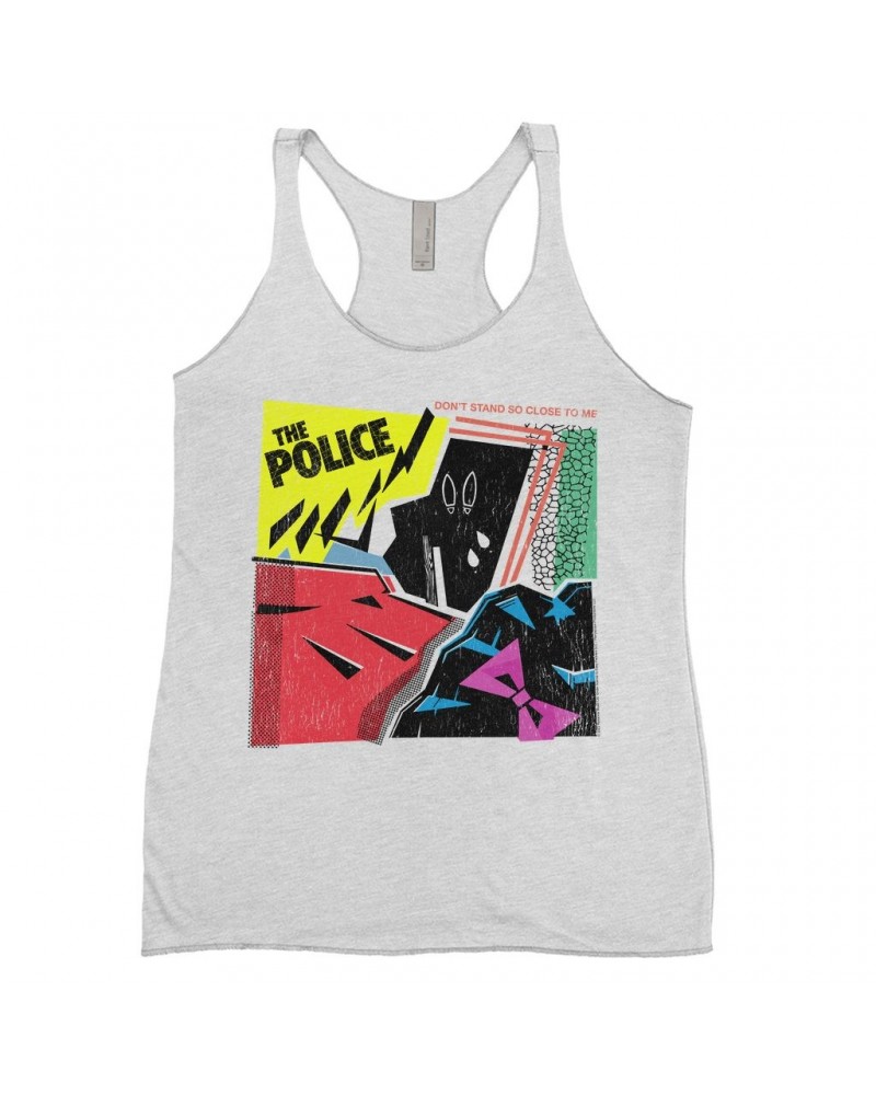 The Police Ladies' Tank Top | Don't Stand So Close To Me Album Image Distressed Shirt $9.55 Shirts