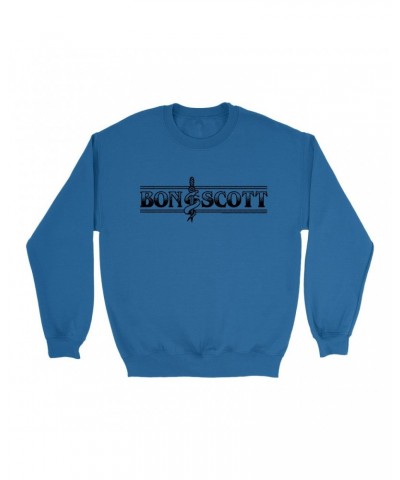 Bon Scott Sweatshirt | Bon Dagger And Snake Sailor Style Sweatshirt $15.38 Sweatshirts