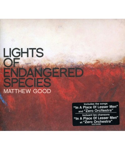 Matthew Good LIGHTS OF ENDANGERED SPECIES CD $6.01 CD