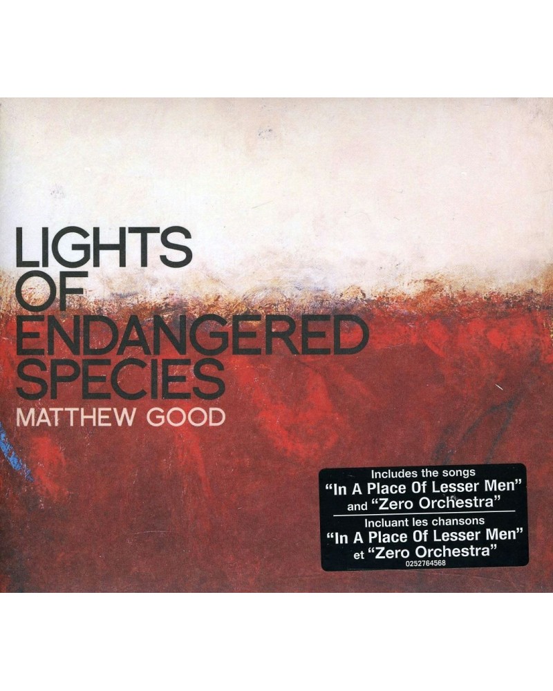 Matthew Good LIGHTS OF ENDANGERED SPECIES CD $6.01 CD