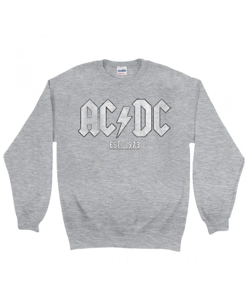 AC/DC Sweatshirt | Est. 1973 Distressed Sweatshirt $14.33 Sweatshirts