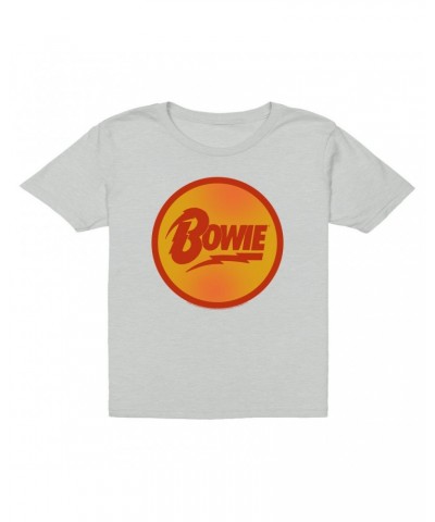 David Bowie Kids T-Shirt | Bowie Orange And Red Circle Logo Kids T-Shirt $9.73 Kids