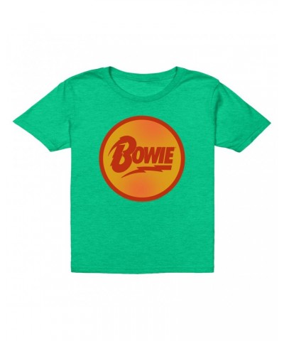 David Bowie Kids T-Shirt | Bowie Orange And Red Circle Logo Kids T-Shirt $9.73 Kids