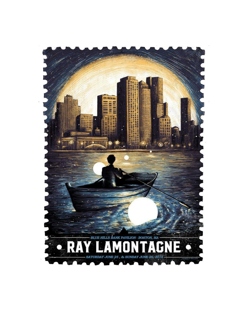 Ray LaMontagne The Ouroboros Tour 2016 - Boston MA Poster $24.00 Decor