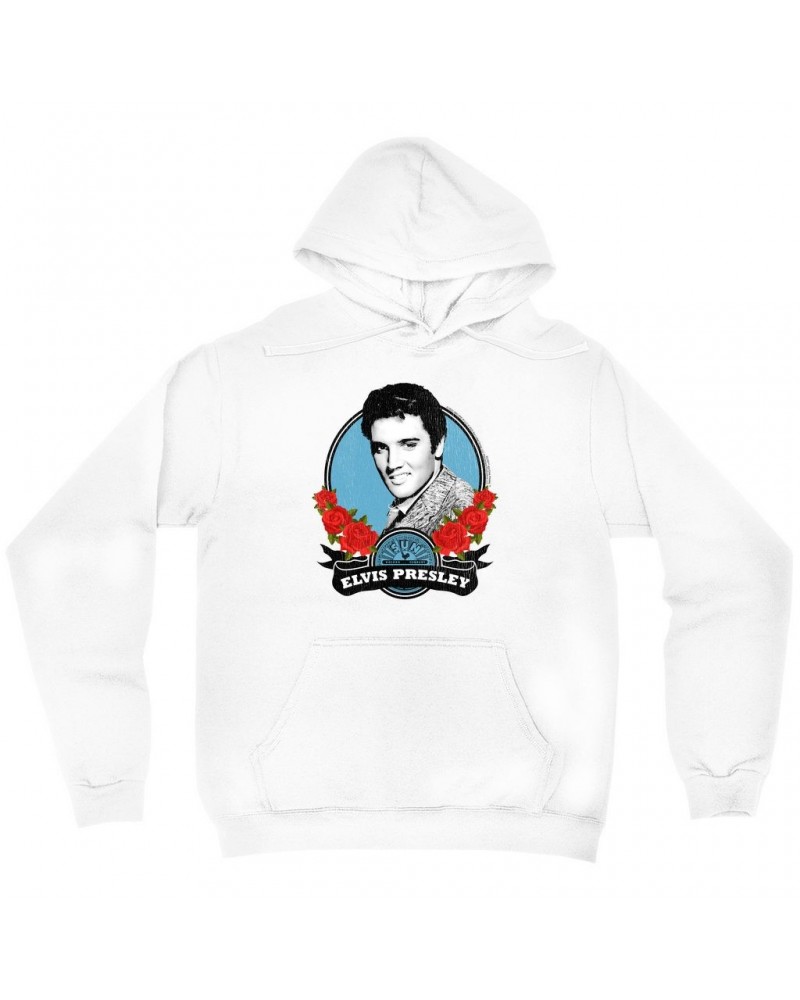 Elvis Presley Sun Records Hoodie | In Roses Distressed Sun Records Hoodie $12.78 Sweatshirts