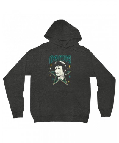 David Bowie Hoodie | Star Power Distressed Hoodie $17.98 Sweatshirts