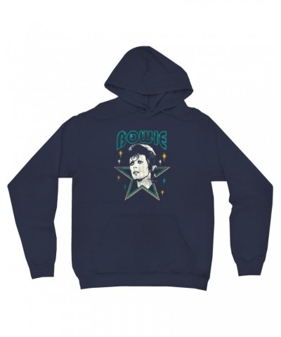 David Bowie Hoodie | Star Power Distressed Hoodie $17.98 Sweatshirts