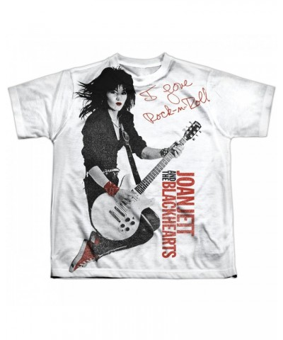 Joan Jett & the Blackhearts Youth Shirt | ROCK N ROLL Sublimated Tee $7.31 Kids