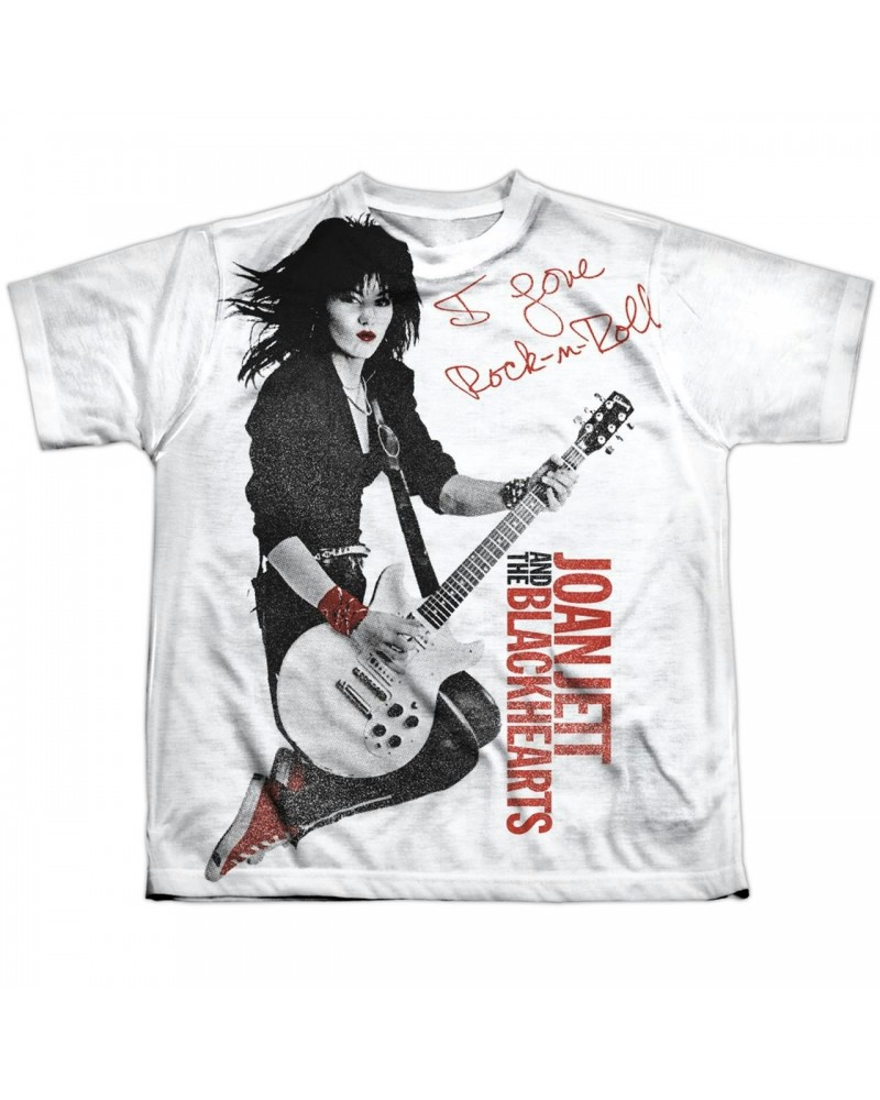 Joan Jett & the Blackhearts Youth Shirt | ROCK N ROLL Sublimated Tee $7.31 Kids