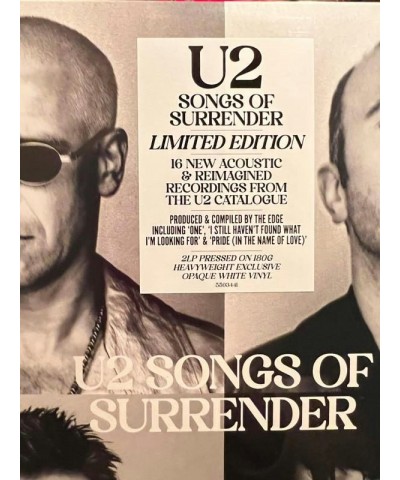 U2 SONGS OF SURRENDER (2LP/180G) Vinyl Record $17.12 Vinyl