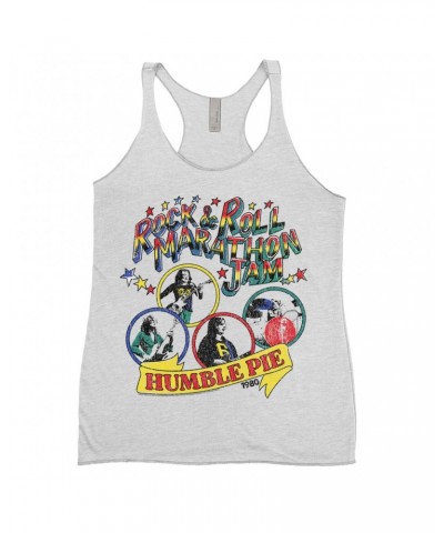 Humble Pie Ladies' Tank Top | Rock N' Roll Marathon Jam 1980 Distressed Shirt $13.32 Shirts