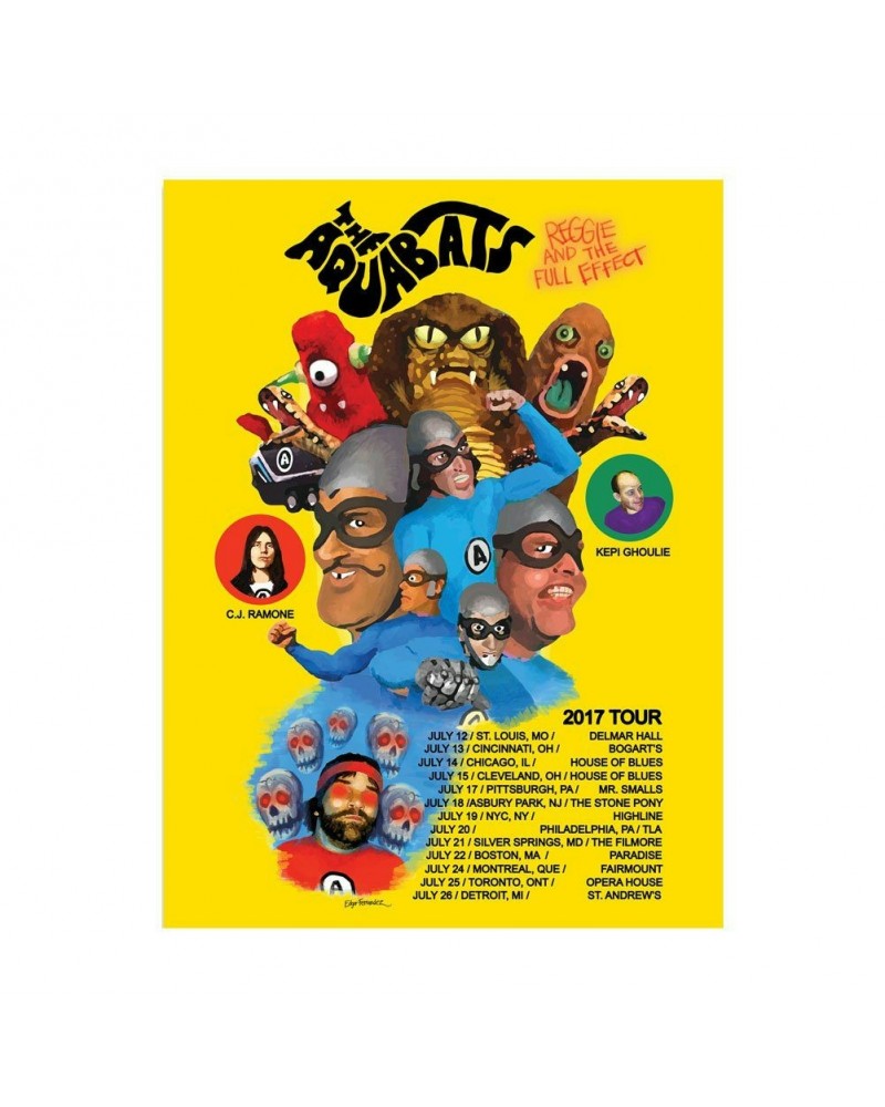 The Aquabats! 2017 Tour Poster $11.76 Decor