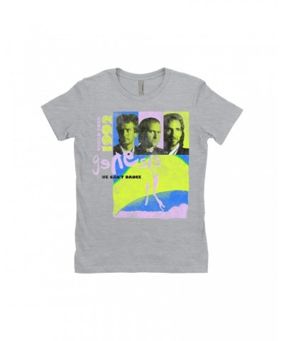 Genesis Ladies' Boyfriend T-Shirt | Neon We Can't Dance World Tour 1992 Shirt $11.73 Shirts