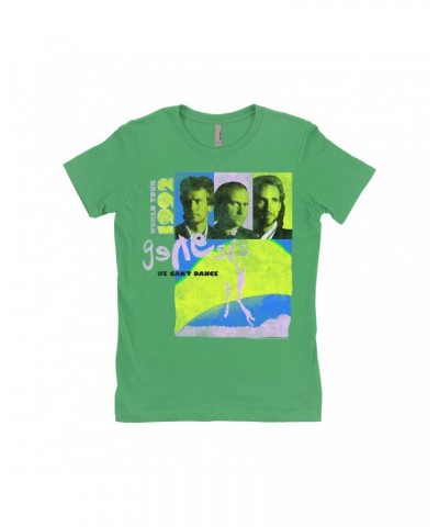 Genesis Ladies' Boyfriend T-Shirt | Neon We Can't Dance World Tour 1992 Shirt $11.73 Shirts