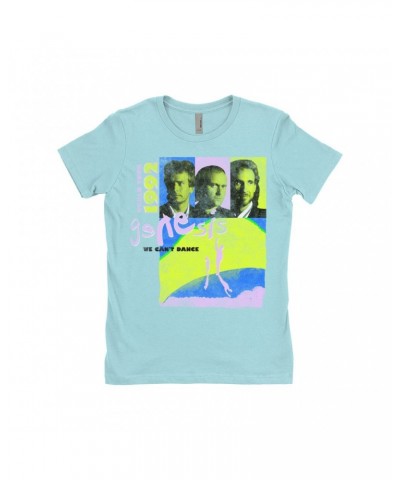 Genesis Ladies' Boyfriend T-Shirt | Neon We Can't Dance World Tour 1992 Shirt $11.73 Shirts