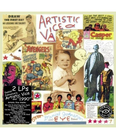 Daniel Johnston ARTISTIC VICE/1990 Vinyl Record $9.44 Vinyl