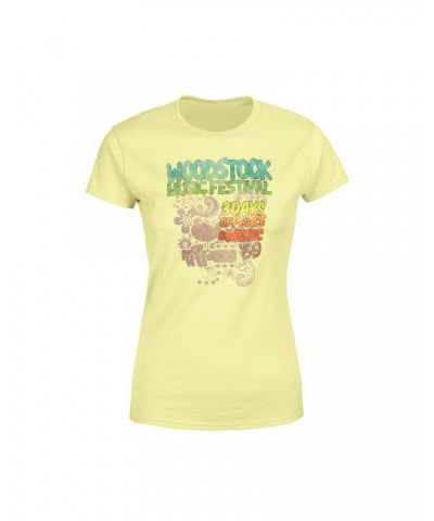 Woodstock 3 Days Of Peace And Music Ladies Shirt $1.95 Shirts